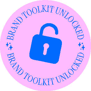 Brand toolkit unlocked badge